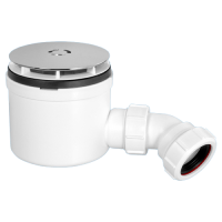 McAlpine 1 1/2" 90mm Hi-Flow Shower Trap CP Brass ST90CB10-HP2