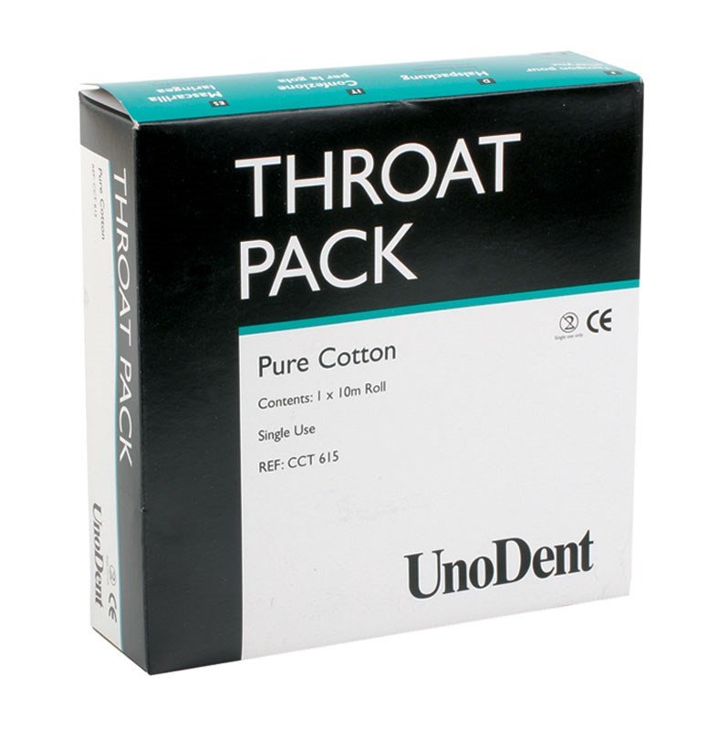 UnoDent Throat Pack 10m x 6cm wide
