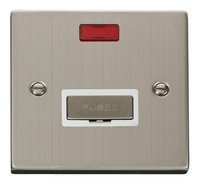 Click Deco Victorian Stainless Steel with White Insert Fused Spur with Neon | LV0101.0111