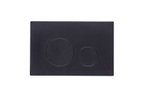 Tucker French Surrey Dual Flush Push Plate Black