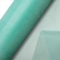 Organza Snow Sheer Roll Aqua - 29cm x 25m