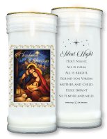 Pillar Candle - Nativity - Gold Foil   (87985)