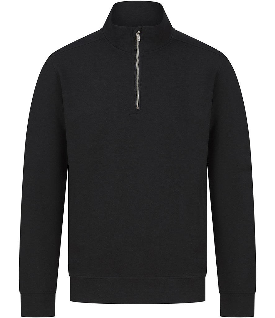 HENBURY UNISEX SUSTAINABLE 1/4 ZIP 