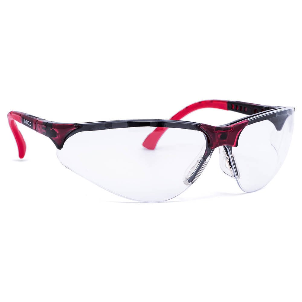 TERMINATOR GLASSES RED FRAME CLEAR LENS