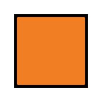 Cone Mountable Sign 600x600 Orange Blank Square with black border and straps bands