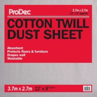 Dust sheet cotton 3.6 x 2.7 m (12 x 9')
