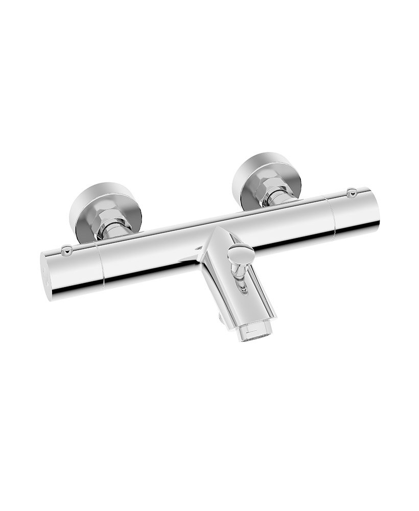 FORM Thermostatic Bath Shower Mixer & Fast Fix Kit Chrome