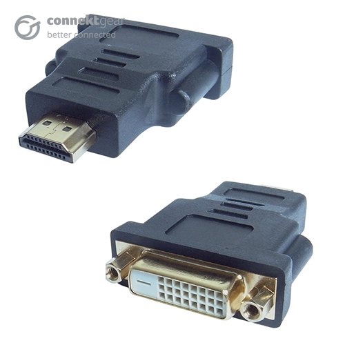 HDMI to DVI‑D adapter for digital video interfacing