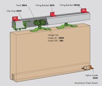 Henderson Husky H/100 2.4 Metre Sliding Single Track for 1 Door