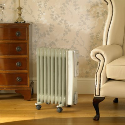 Limitless 9 Fin White Oil Radiator 2000w | HEAT4W