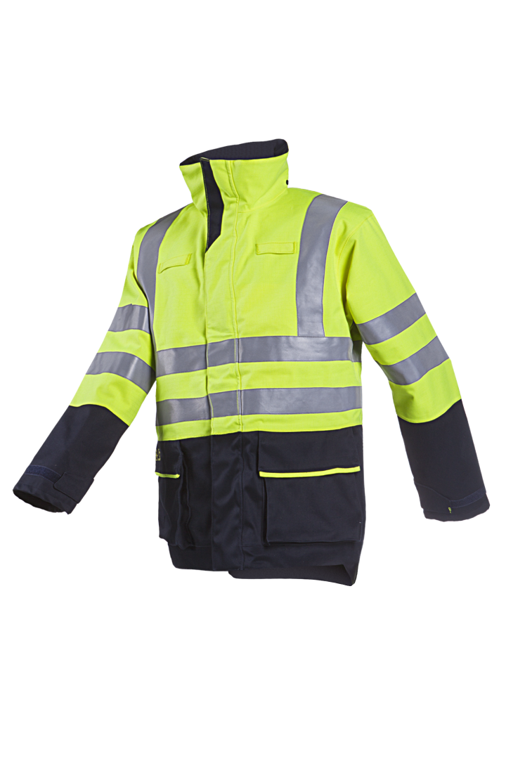 KELFORD HI-VIS BOMBER JACKET WITH ARC PROTECTION CLASS 2