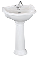 Porchester 600mm Basin 1 Tap Hole, Excluding Pedestal