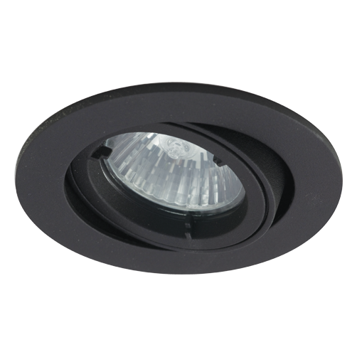 Ansell Gimbal Twistlock GU10 IP44 Downlight Black