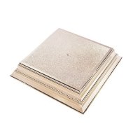 Square Plastic Cake Stand - Gold- 355mm Holds up to 14"cake