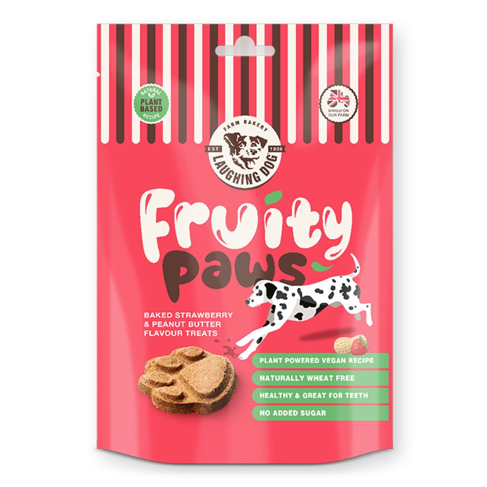 Laughing Dog Wheat Free Fruity Paws Baked Treats 5x125gm