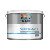 Dulux Trade Supermatt White 10L Paint Tub
