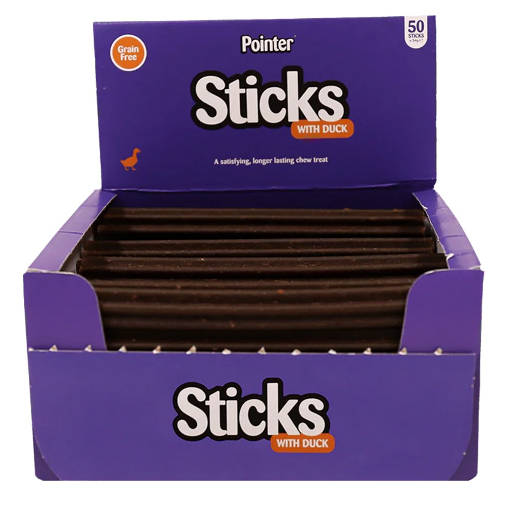 Pointer Dog Duck Stick Treats 50pcs