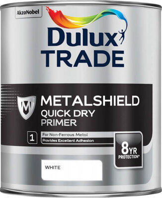 Dulux Trade Metalshield Quick Dry Metal Primer 1L Paint 5255624