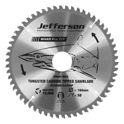 7" TCT Blade 58T Aluminium & Plastic