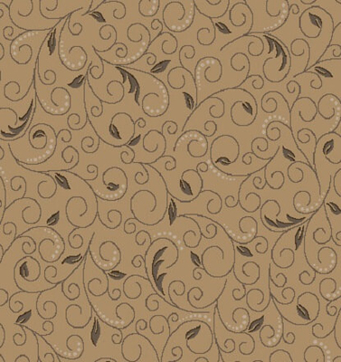 CONTESSA SCROLL LEAF GOLD/SAND 4M
