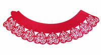 CW913 CUPCAKE WRAPPER HEARTS RED 12PK