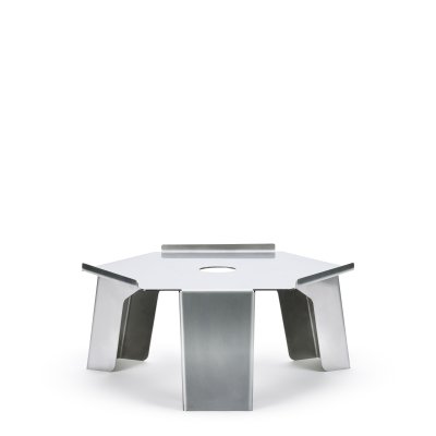 Stainless steel bucket stand, 320(w)x320(d)x150(h)mm