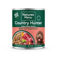 Natures Menu Country Hunter Dog Beef with Superfoods Tins 6x600g