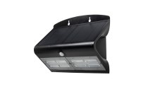 SOL 6.8W Solar LED Wall light with PIR IP65 Black 4000K