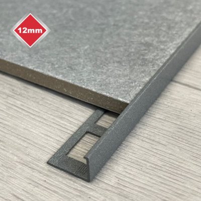 Tile Rite 12mm Lagom Grey L Shape Tile Edge