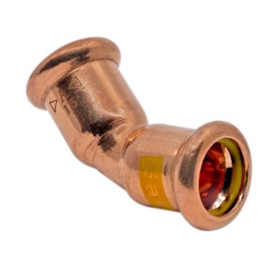 Pressfit 22mm 45 Degree Equal Gas