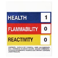 HMIS Label - Purple K (3"W x 3-5/8"H)