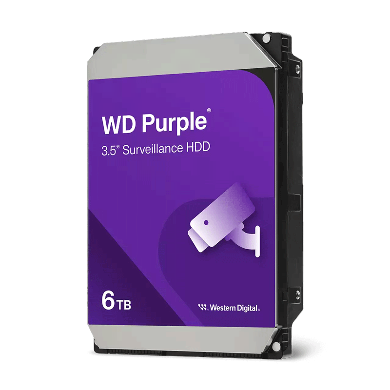 Western Digital 6TB 3.5" CCTV HDD - 256MB cache size
