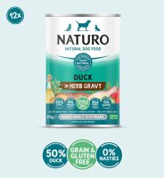 Naturo Adult Dog Can Duck in Herb Gravy 390g x 12