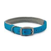 Ancol Viva Padded Nylon Buckle Collar Blue M 39-48cm Size 5 x 1
