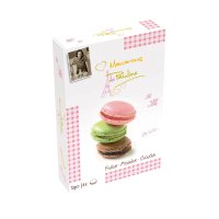 6 macaron in gift box - strawberry/pistachio/choc - VAT FREE - 10x72g