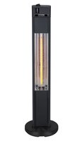 Forum Blaze 650-1600W IP44 10m² Floor Standing Black Patio Heater