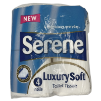 Serene Luxury Soft Toilet Roll, 2 Ply, 200 Sheets, 10 x 4 Pack/Case