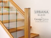 Urbana Glass Rake Panel 783 x 200mm (Safety Glass)