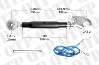 QTP | Heavy Duty Top Link (Cat 2 / 2 Ball Hook 380mm) | S19029 | BH22380