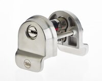 CYLINDER ESCUTCHEON FINGER PULL SATIN CHROME