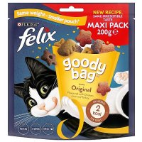 Felix Cat Goody Bag Original Mix Maxi Pack Treats 5x200gm 