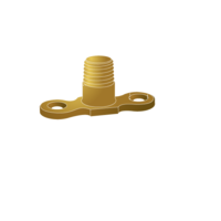 10mm Bright Brass Male Backplate M10 CB1005