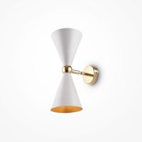 VESPER WALL LIGHT WHITE AND GOLD