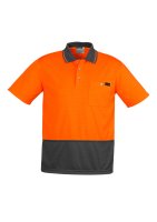 ZH415-Mens Hi Vis Comfort Back Short Sleeve Polo