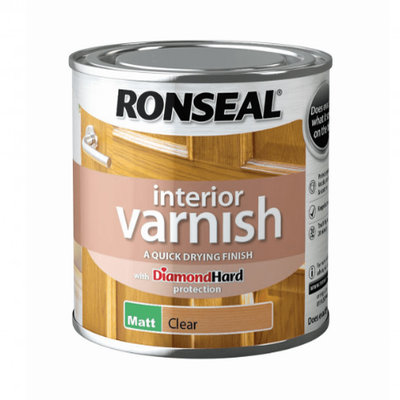 Ronseal Interior Matt Varnish - Clear 250ml