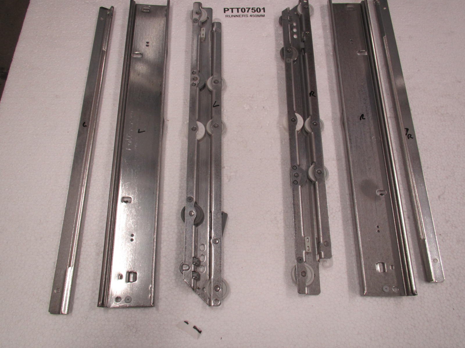 DRAWER RUNNERS 450MM SET (PPC BOTOM DRAWER) - 2004 TO PRESENT