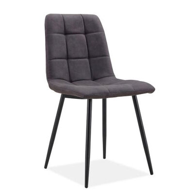 Fredrik Dining Chair Suede Charcoal