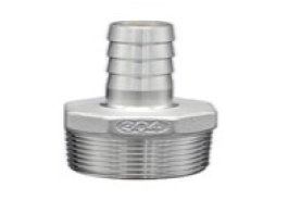 4" (101.6mm) Hosetail x 4" 150lbs BSPT Male 316  ISO 4144