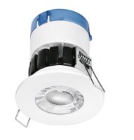 6W LED 3000K WARM WHITE 580LM DIMMABLE DOWNLIGHT WHITE BEZEL INCLUDED