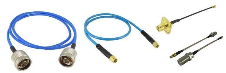 RF cable assemblies for industrial and electronic applications